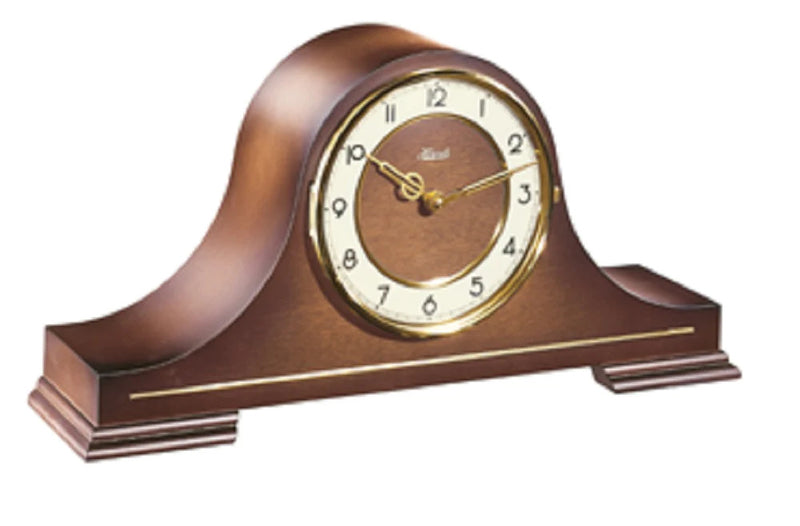21092-032114 - Hermle Stepney Quartz Mantle Clock In Walnut
