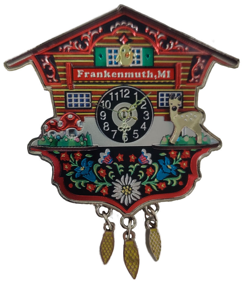 M-898 - Deluxe Clock Magnet With Frankenmuth