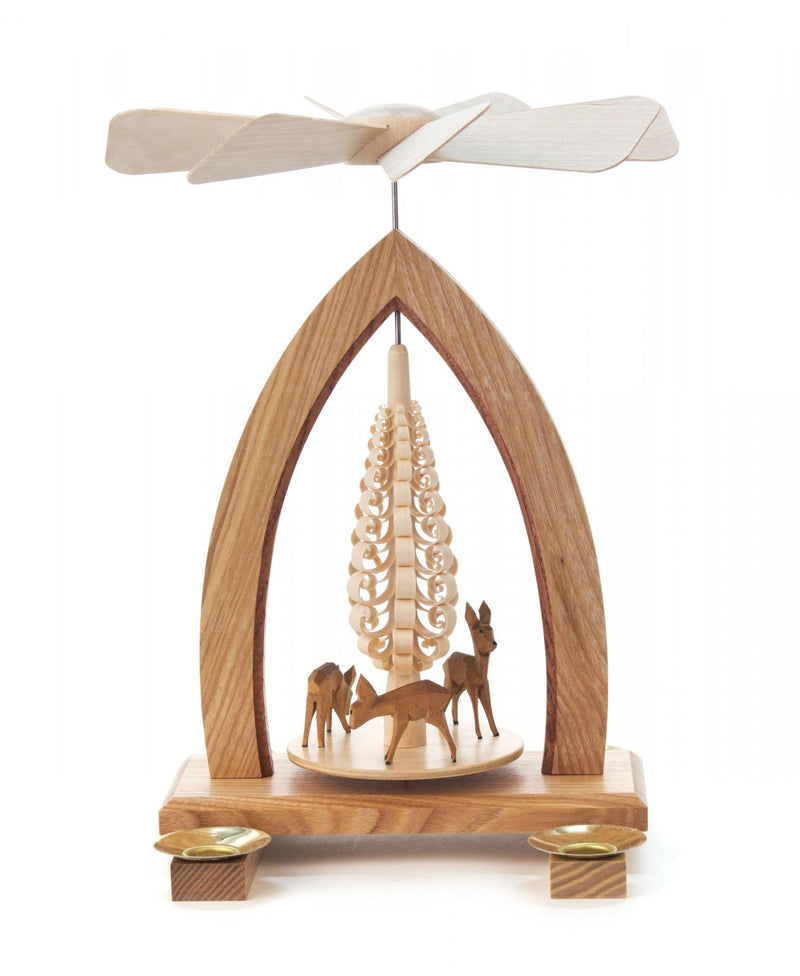 085/100L - Pyramid with Tree & Deer (14mm Candles)