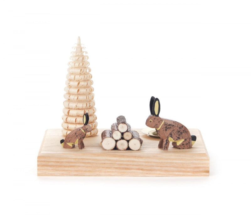 200/090/2 - Candle Holder with Rabbits & Tree (14mm)