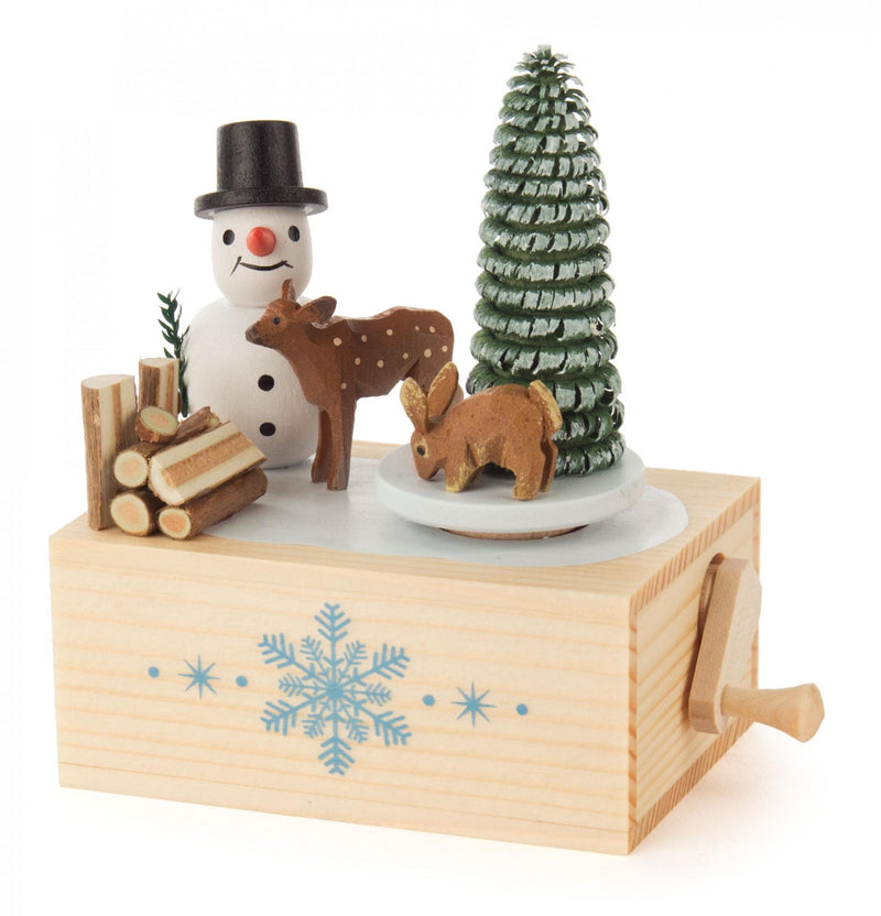 222/125 - Music Box Klimperkästchen Snowman Melody: Winter Wonderland