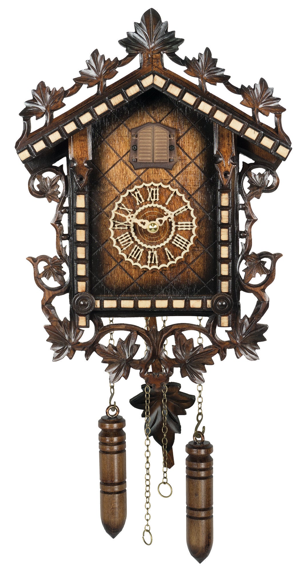 KU382QM Quartz Musical Railroad Style Cuckoo Clock Frankenmuth