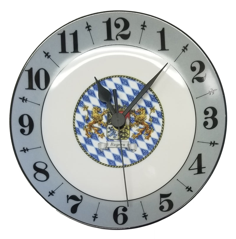 1-31 - German Porcelain Plate Clock