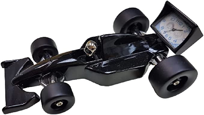 C292BK - Black Formula 1 Car Mini Clock
