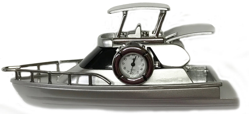 C3300S - Silver Yacht Miniature Clock