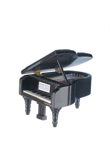 OPYBK - Ornament-3" Baby Grand Piano Black