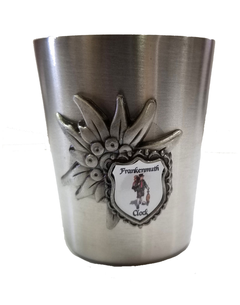 10020 - Metal Shot Glass with Frankenmuth Clock Logo