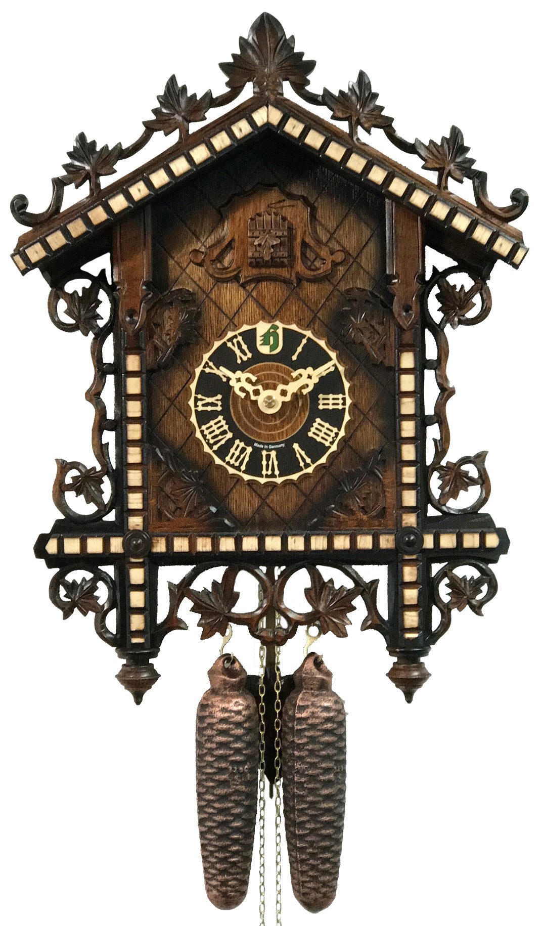 KU82285 8 Day Railroad Style Cuckoo Frankenmuth Clock & German Gift Co.