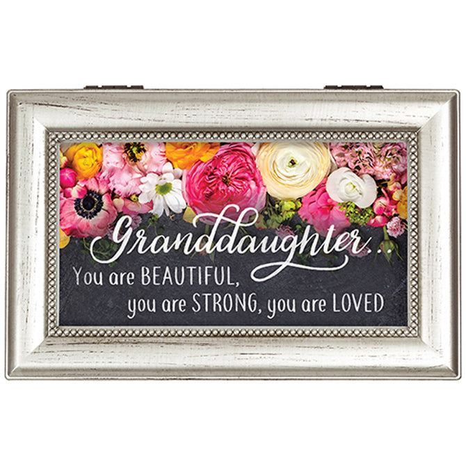 18186 - “Granddaughter/Strong” Music Box - Plays “Everything Is Beautiful”