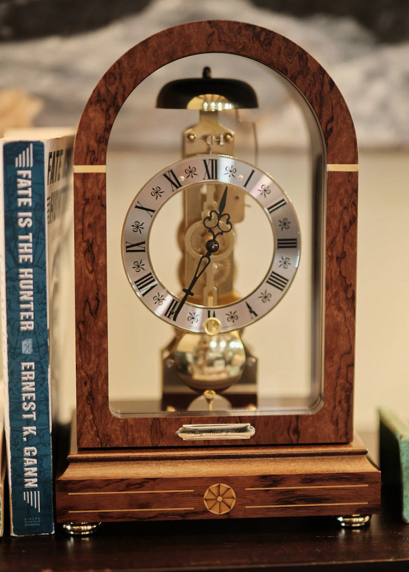 22712-030791 - Hermle Stratford Skeleton Mantle Clock In Walnut