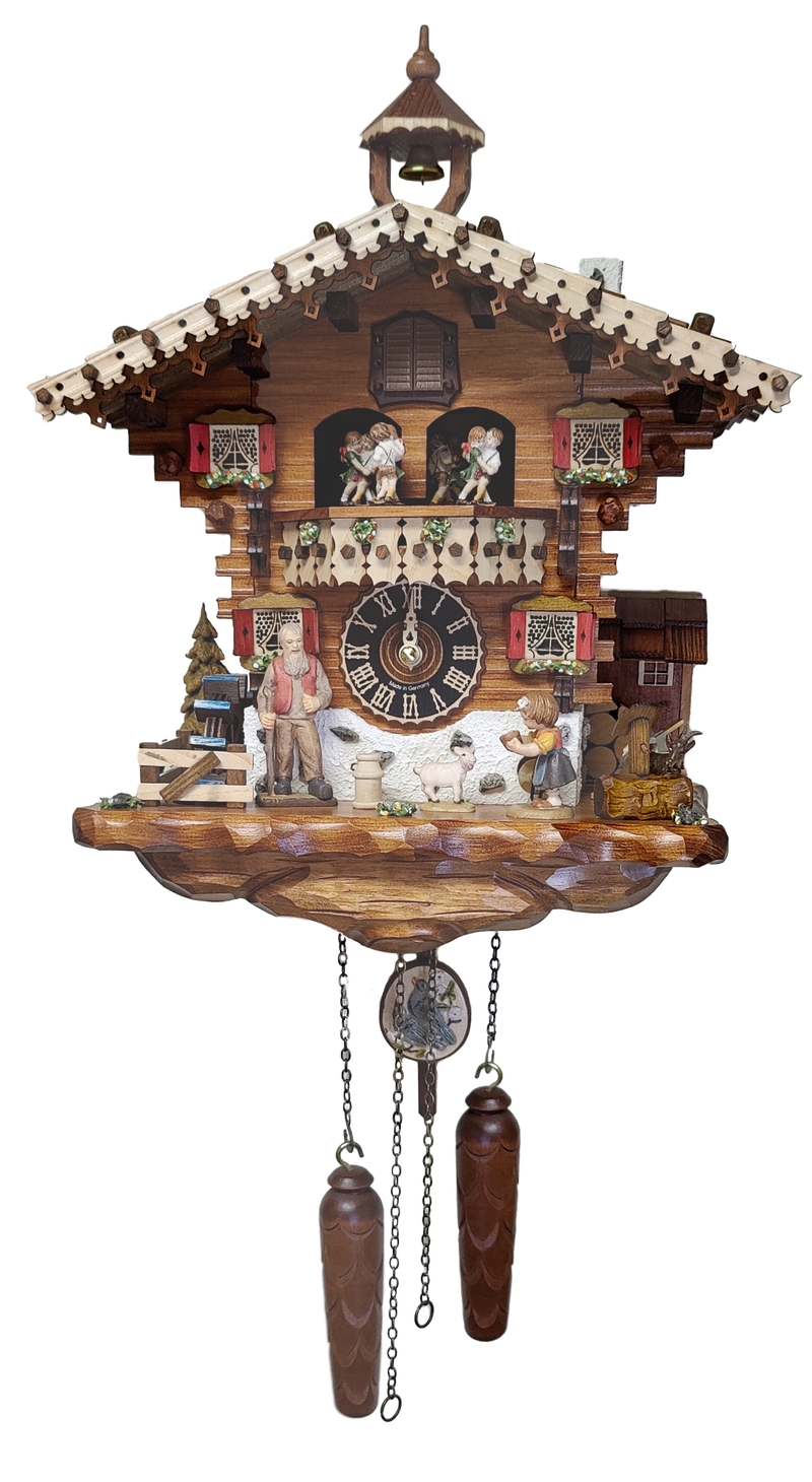 KU6214QM - Quartz Cuckoo Clock with Dancers & Water Wheel KU6214QM - Quartz Cuckoo Clock with Dancers & Water Wheel