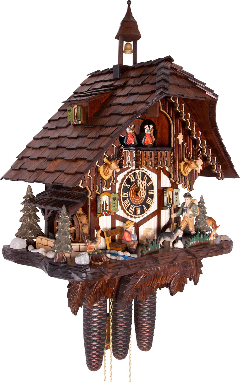 KU8752M - 8 Day Musical Nature Scene Chalet