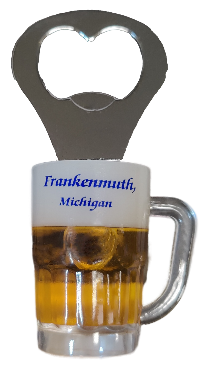M-448 - Frankenmuth Beer Bottle Opener Magnet