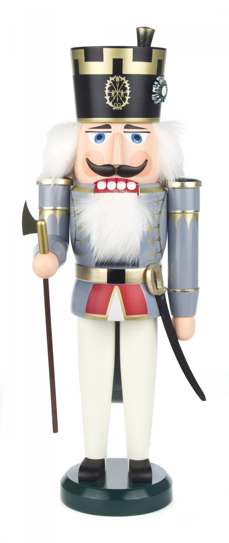 003/105 - Officer Nutcracker with Grey & Red Accents