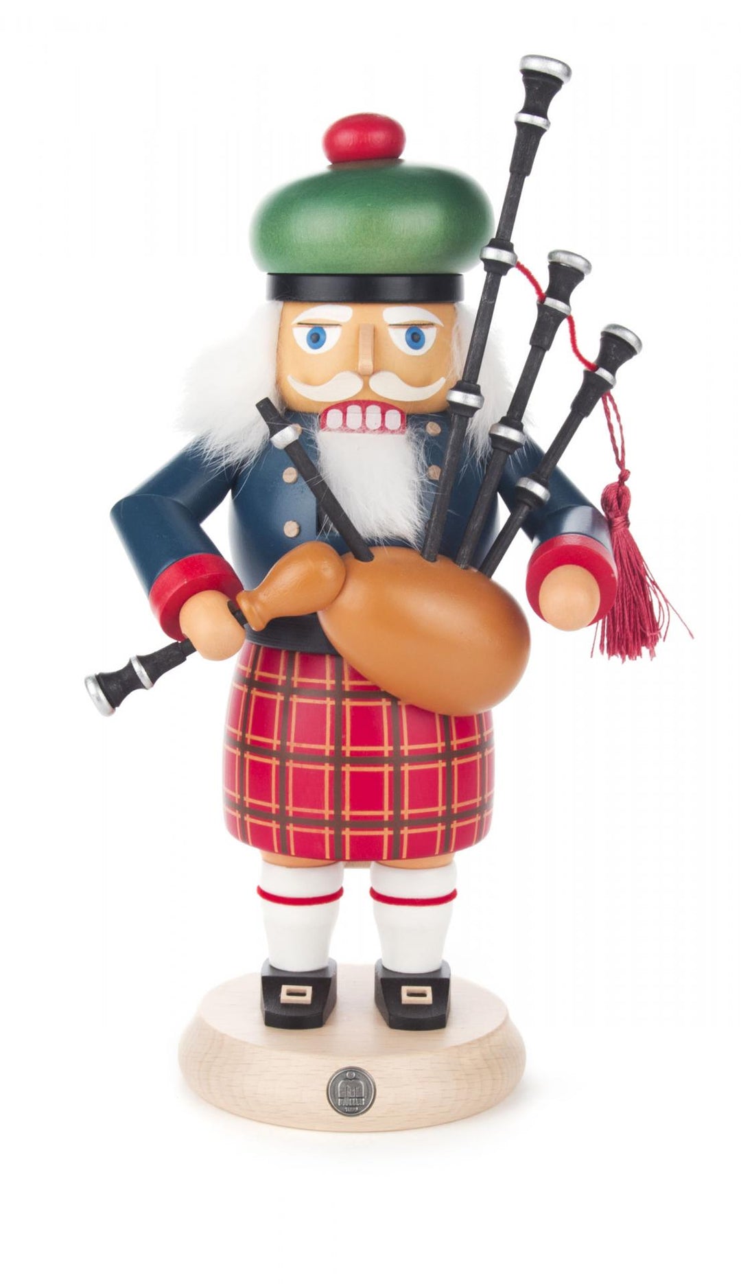 022/130 - Nutcracker Scottish Man with Bagpipe – Frankenmuth Clock
