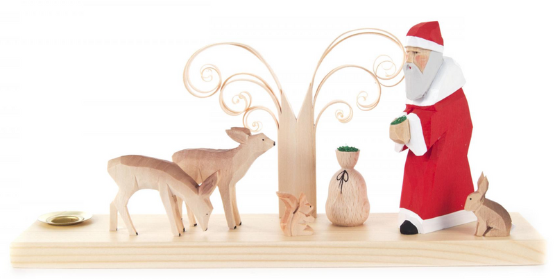 083/050 - Candle Holder with Santa & Deer