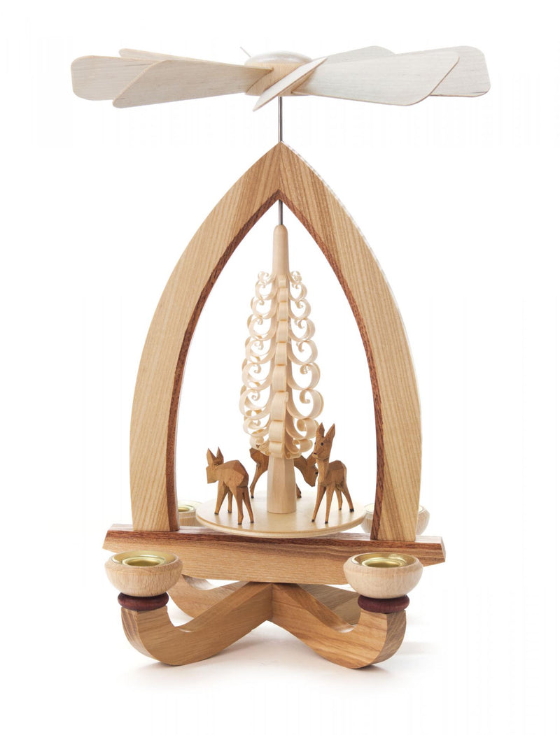 085/039L - Pyramid with Deer & Tree (14mm Candles)