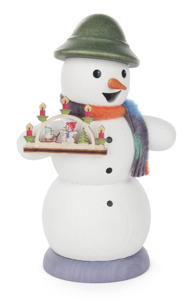 146/1267/26 - Smoker - Snowman with Candle Arch