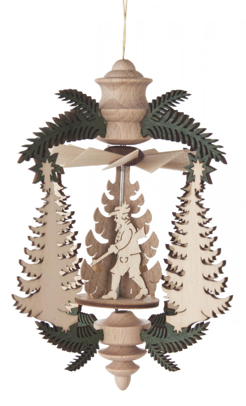 199/229/8 - Pyramid Ornament with Fir Trees & Hunting Scene