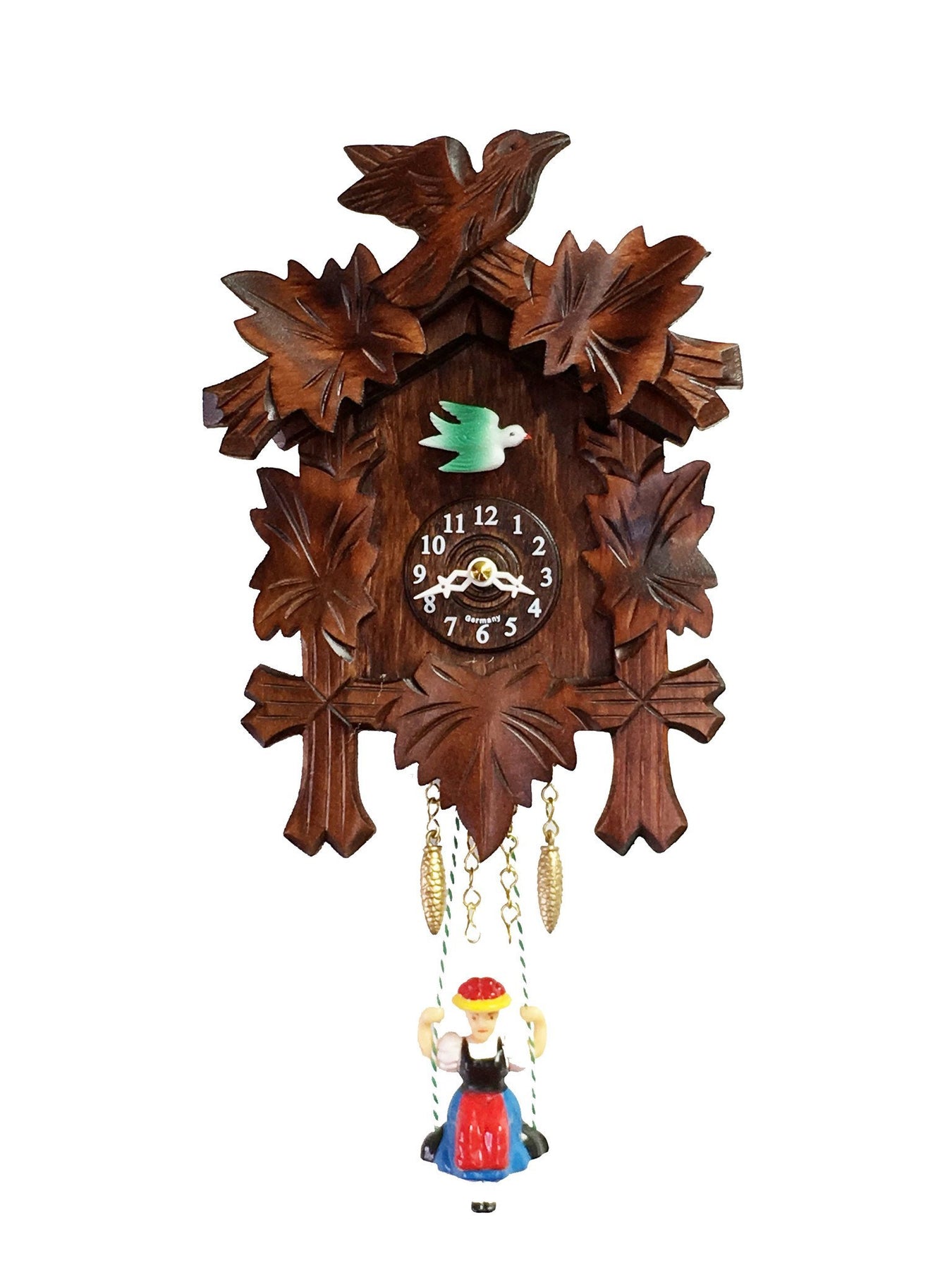 2005SQ 5 Leaf Novelty Cuckoo Clock Frankenmuth Clock & German Gift Co.