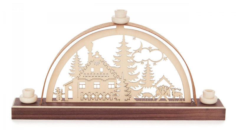 202/136 - Miniature Candle Arch with Forest Scene