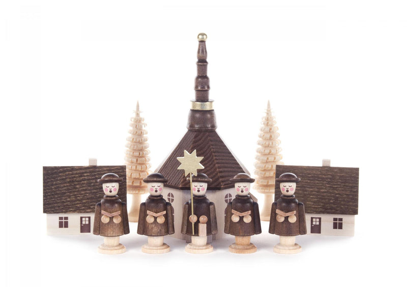 204/169 - Carol Singers with Seiffen Church (Set of 10)