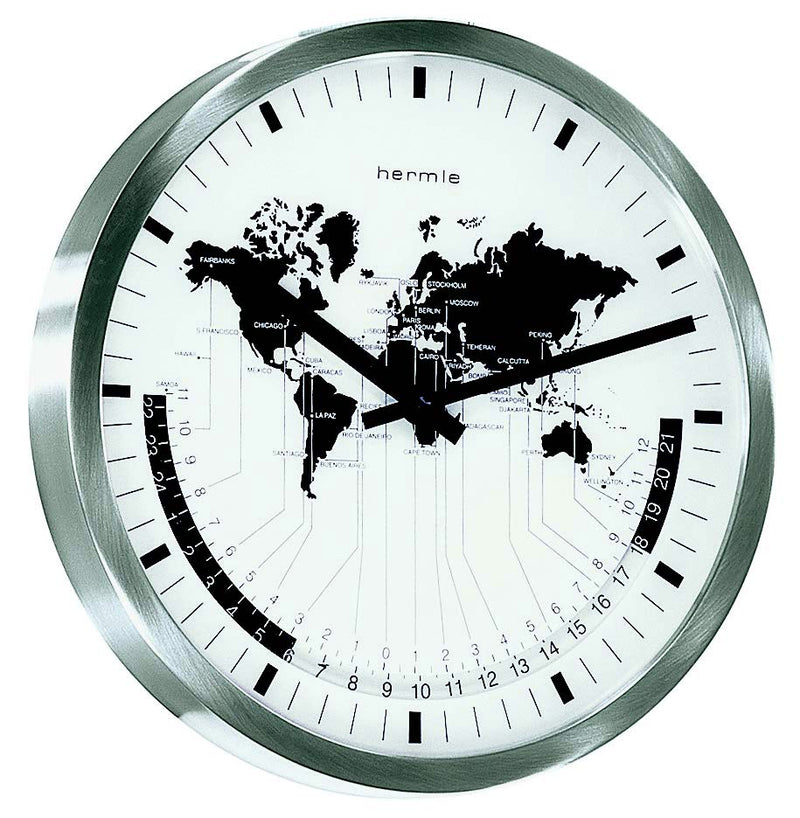 30504-002100 - Hermle Airport World Time Wall Clock