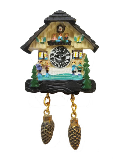 Germany Metal Magnetic Souvenir 4 Pendant Prezel Beer Football Cuckoo Clock