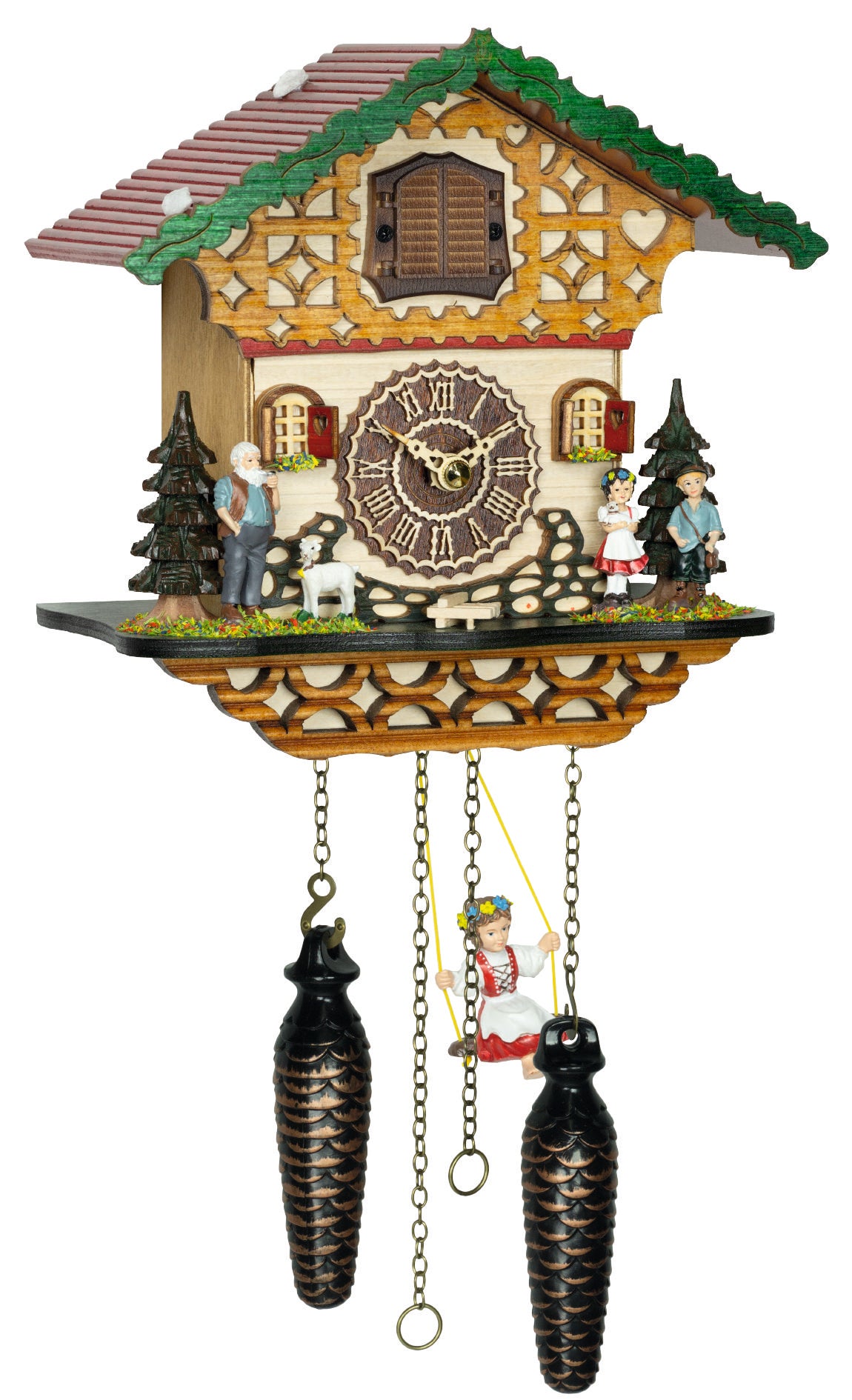 KU4263QMS Quartz Musical Cuckoo with Heidi Frankenmuth Clock