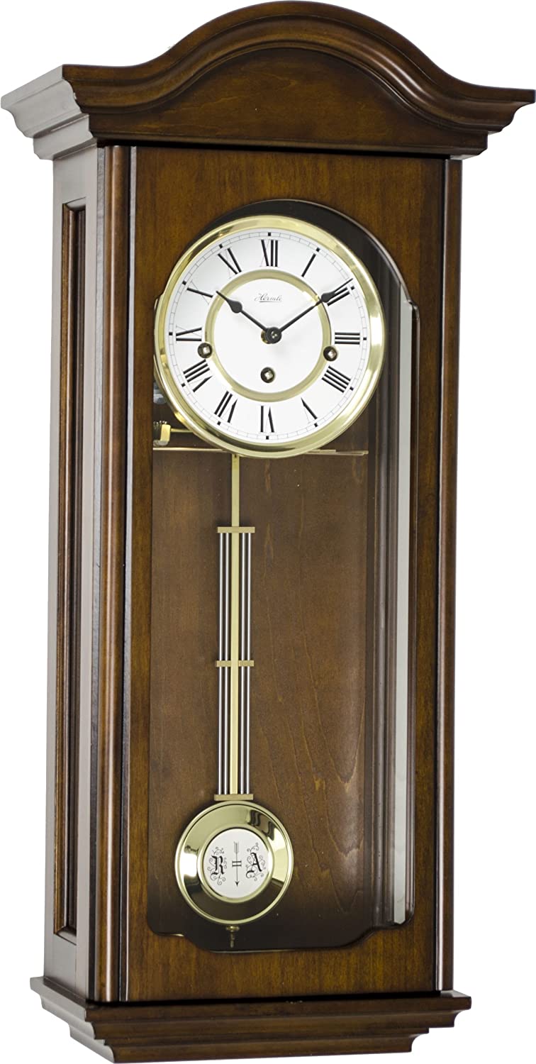70815-Q10341 - Hermle Brooke Wall Clock in Antique Walnut