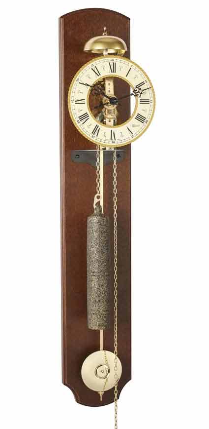 70992-030711 - Michelle Skeleton Wall Clock in Walnut