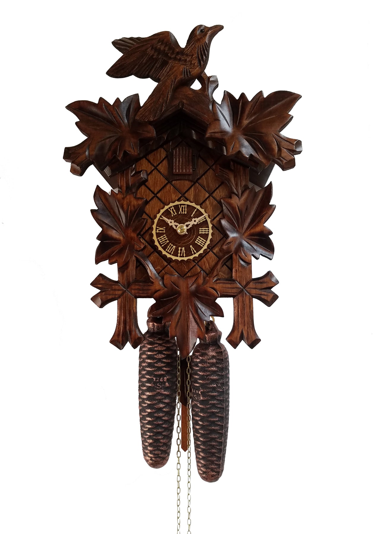 KU81003nu 8 Day 5 Leaf 1 Bird Cuckoo Clock Frankenmuth Clock