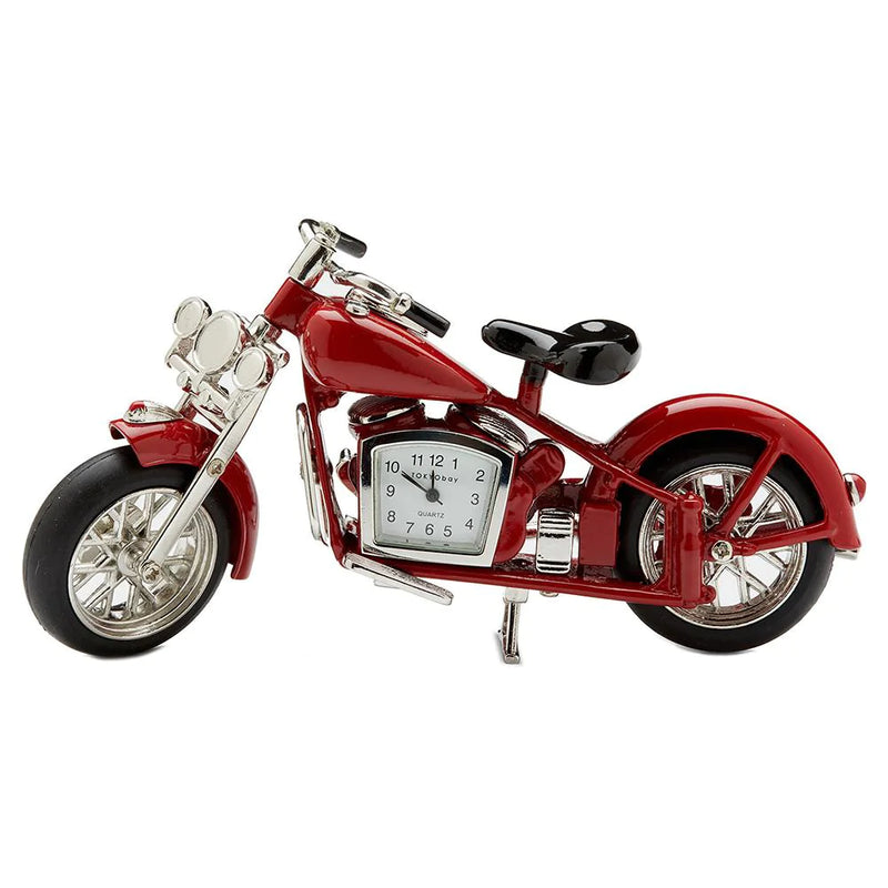 C3246RD - Red Motorcycle Miniature Clock