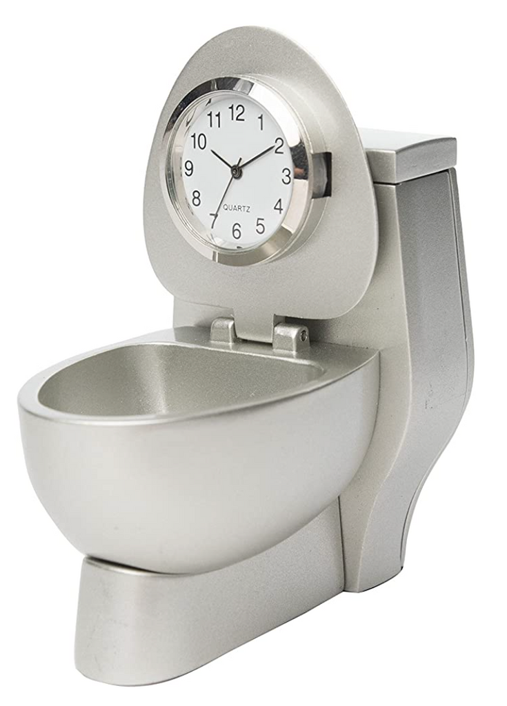 Silver Toilet Miniature Clock - C3200 – Frankenmuth Clock & German