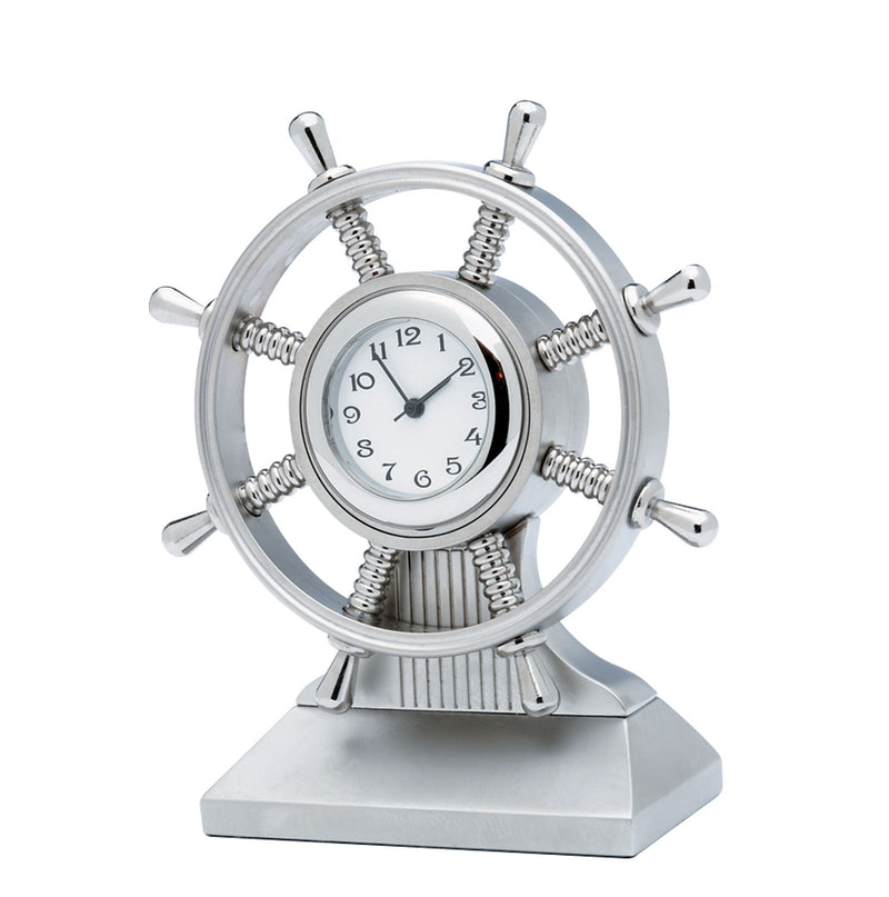 CK464 - Ship's Wheel Miniature Clock – Frankenmuth Clock & German Gift Co.