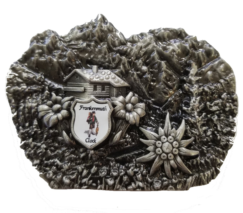 0011 - Magnet with Edelweiss Flower and Frankenmuth Clock Company Crest