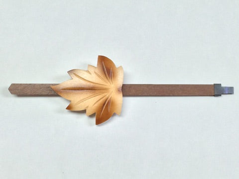 AP10 NatLg - 8 Day Large Natural Maple Leaf Pendulum